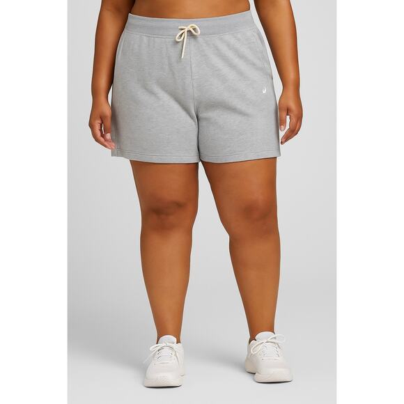 ASICS Women’s Relaxed Fit Sweat Shorts – Size XXL – Heather Gray – NWT - Picture 1 of 11